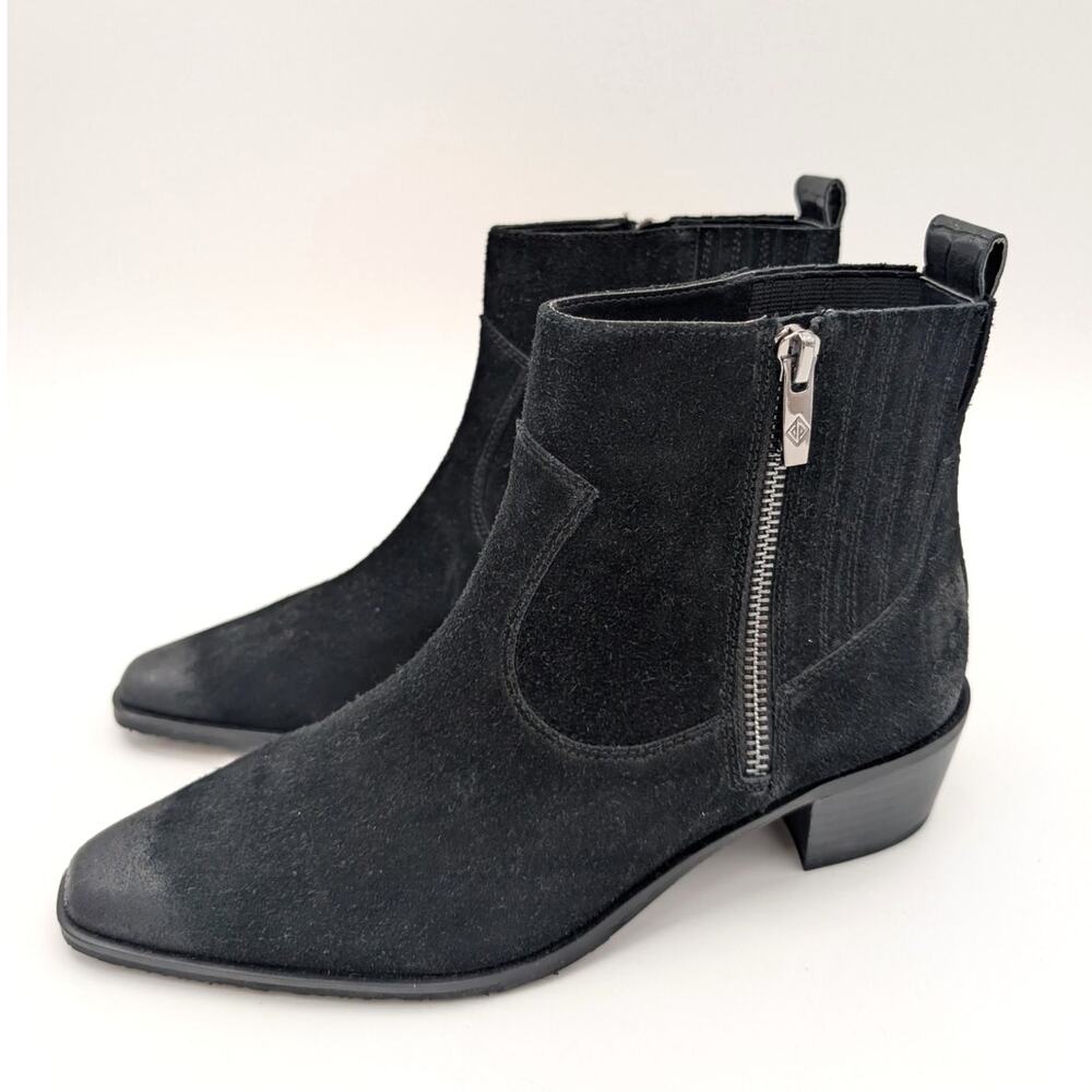 Donald Pliner Banks Women's Heeled Ankle Boots Side Zip Black Size US7